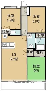 東仙台六番館【1階】の間取り