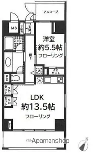 ロジュマン湘南【8階】の間取り