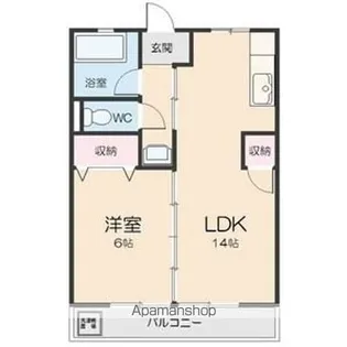 サンハイツしのぎ【3階】の間取り