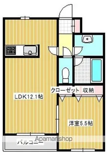 グランフィル紫竹山【208号室】の間取り
