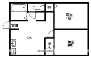 エヌハイム【A102号室】の間取り