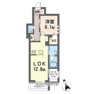 ル・マレ・ド・オーゼ【201号室】の間取り