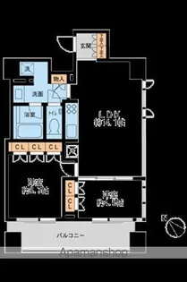 プロスペクトKALON三ノ輪【14階】の間取り