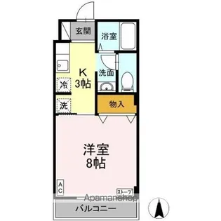 ルグラン花園【2階】の間取り