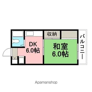 シャトルイツキ【310号室】の間取り