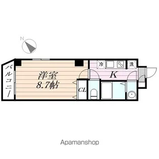 フォルセーヌ本千葉【4階】の間取り