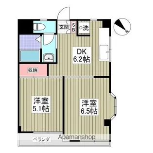 第一登美ビル【4階】の間取り