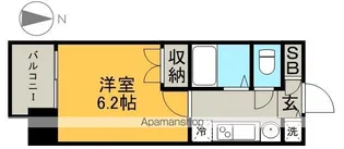 パルティール城西【7階】の間取り