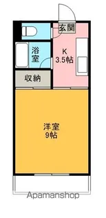 ウエストB【1階】の間取り