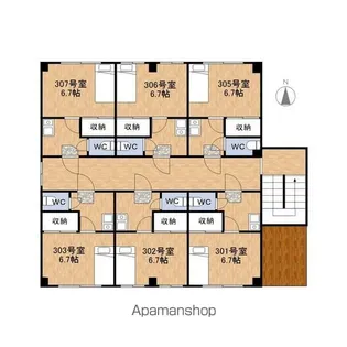 エスコート松本【306号室】の間取り