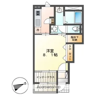 メゾン・ド・ルナ【1階】の間取り