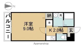 アンプルール リーブル GREEN【1階】の間取り