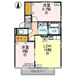 カルナ みたか【2階】の間取り