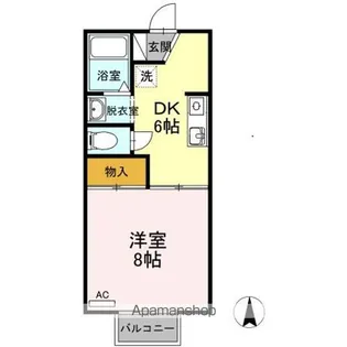 リバーサイドキャッスル【2階】の間取り