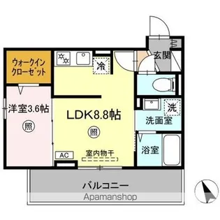 BRILLIA TWIN STAGE(ブリリア ツイン ステージ【3階】の間取り