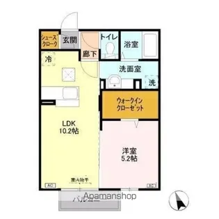 サニーコーポ【1階】の間取り