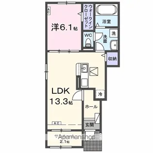 サンライズM Ⅰ【1階】の間取り