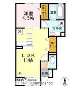 ボナールⅡ【106号室】の間取り