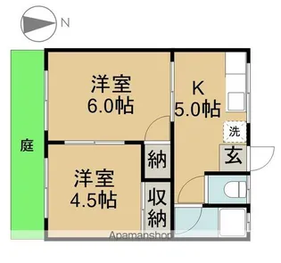 弥生ハウス【1階】の間取り