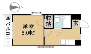 カーザビアンカⅠ【201号室】の間取り