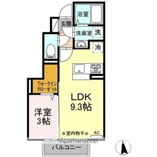 ウィット新井田西【1階】の間取り