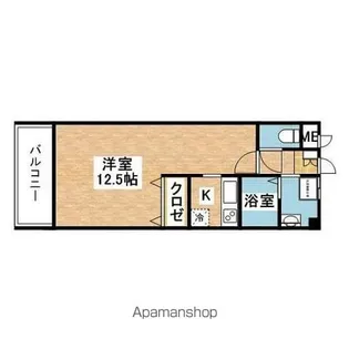 リバーシャトー空港【205号室】の間取り