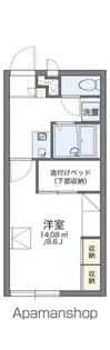 レオパレスGrace【204号室】の間取り