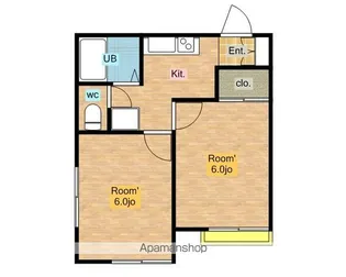 ナイガイ武蔵小山【203号室】の間取り