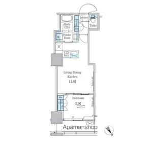 パークアクシス横濱関内SQUARE【11階】の間取り