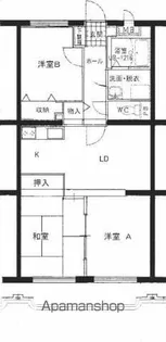 第2ユーミーハイツ【2階】の間取り