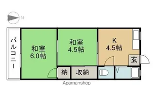 コーポイトウ【203号室】の間取り