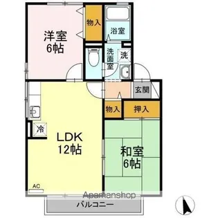 サン・フォーレ B棟【2階】の間取り