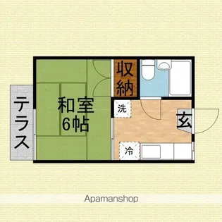 ベルゾーネ永和【1階】の間取り
