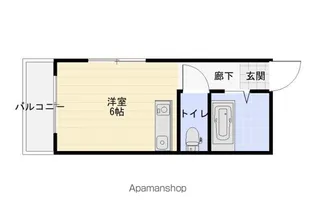 第二はんどうビル【402号室】の間取り