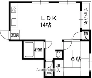エクセル幸【4階】の間取り