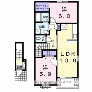 グリーンシトラス【2階】の間取り