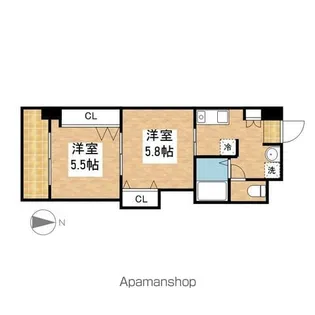 プレステージ名古屋【11階】の間取り