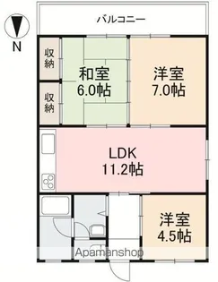 東光マンション【1階】の間取り