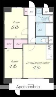 エル・グリシーヌ【6階】の間取り