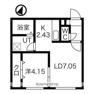 Y’sFRONT【401号室】の間取り