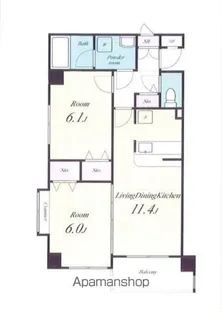 シャン・ド・ローズ【2階】の間取り