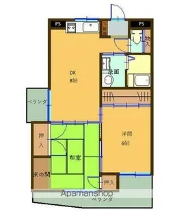 カマダビル【2階】の間取り