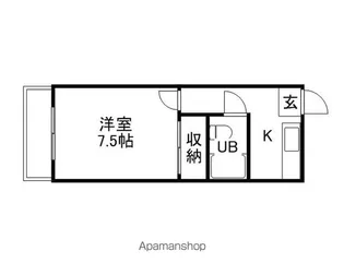 ニューメゾン近藤【206号室】の間取り