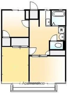 シティももやま【201号室号室】の間取り