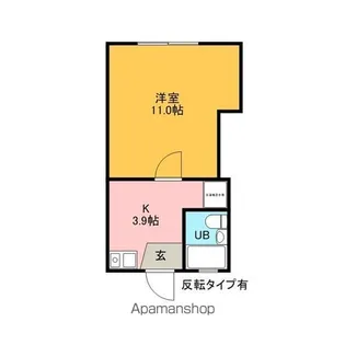 コーポマルジン宮【1階】の間取り