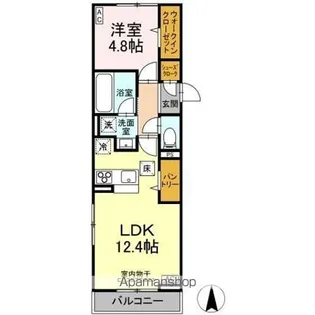 サニーハイツ コバリ【103号室】の間取り