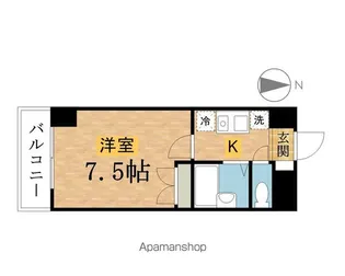 CROSS COURT【5階】の間取り