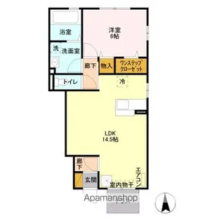 セジュール 杏(ANN)【101号室】の間取り