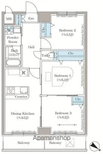 ステラテラス【10階】の間取り