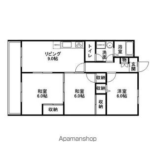 ユアーズマンション21【5階】の間取り